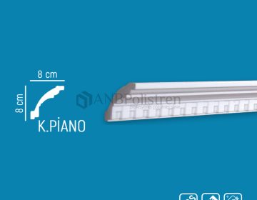 Küçük Piano Desenli Stropiyer Kartonpiyer