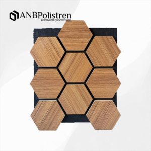 Real Teak Petek Akustik Panel