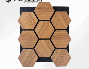 Real Teak Petek Akustik Panel