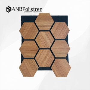 Teak Petek Akustik Panel