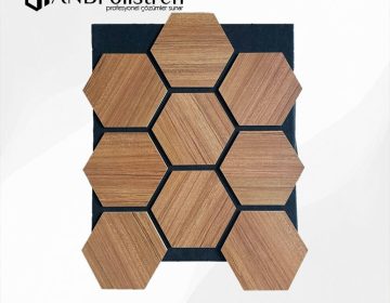 Teak Petek Akustik Panel